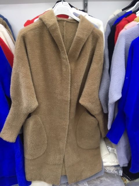 Płaszcz alpaka włoski-z kapturem,roz.uniwersalny - nowe kolory