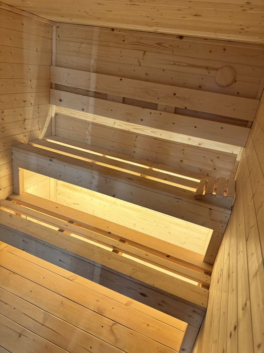 Sauna ogrodowa ocieplona z przedsionkiem elektryczna  LUB drewno