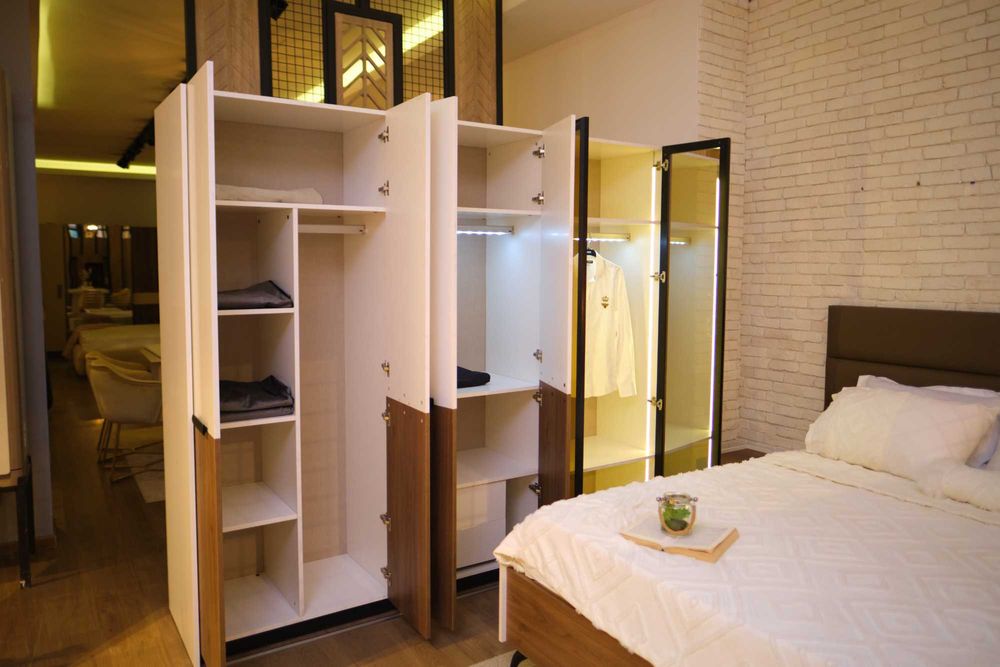 Conjunto Quarto Completo Casal Novo | Cama Roupeiro Cómoda Mesa