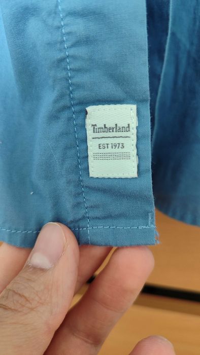 Camisa Homem Timberland azul