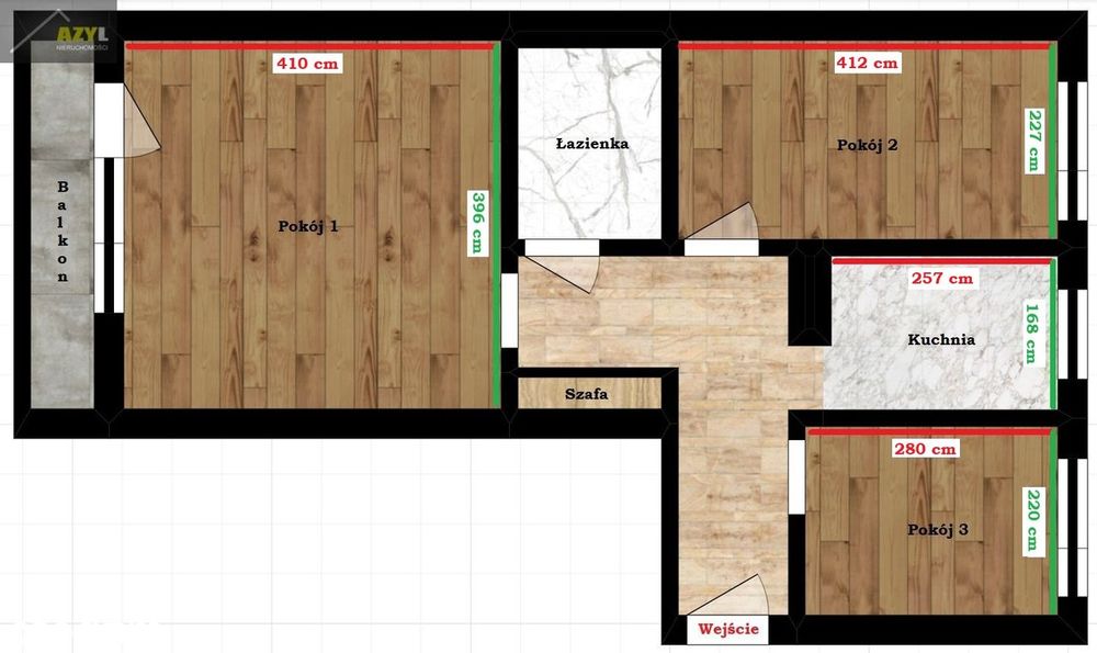 Pogoń, ul. Hallera – Przytulne 3 pokoje z balkonem.