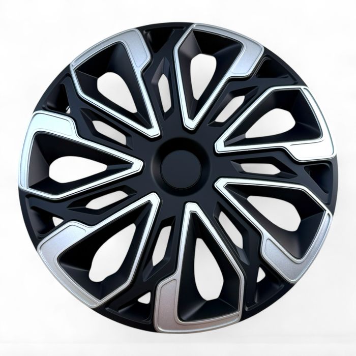 Ковпаки на колеса Estoril silver&black R15 колпаки на диски