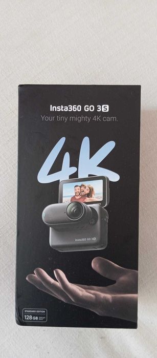 Action cam INSTA360 GO 3S 128GB PRETA 4K