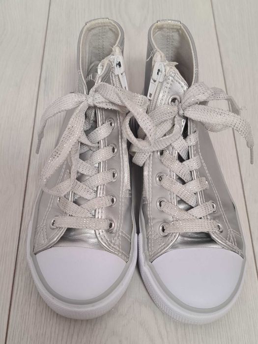Trampki tenisówki buty 32 ekoskóra do kostki dziewczęce