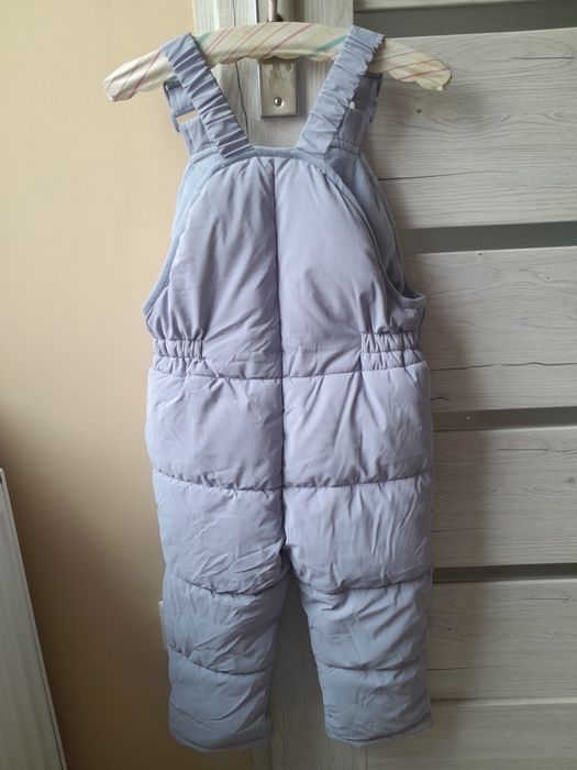 Spodnie zimowe r. 104 na szelkach ocieplane