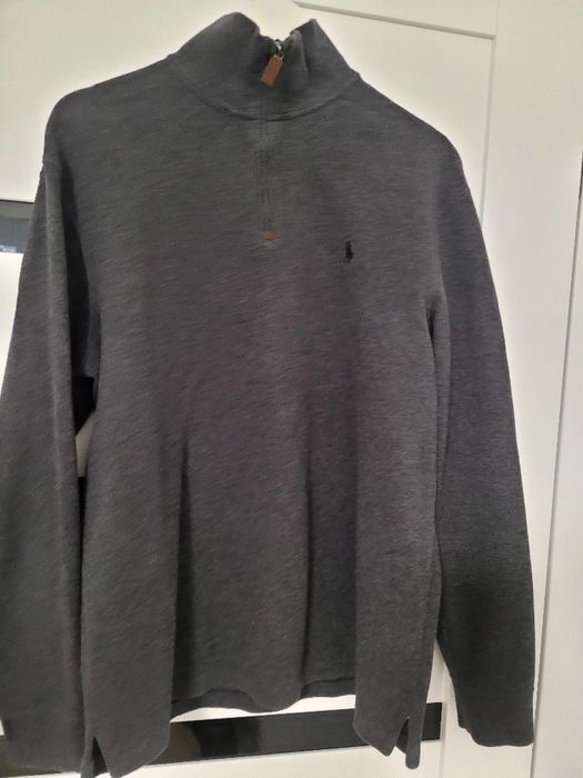 Szary ciepły swetr z golfem Ralph Lauren, rozm.L.