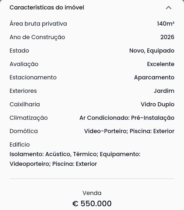 Moradia Nova T3 c/ Piscina, Santo Estêvão  / Benavente