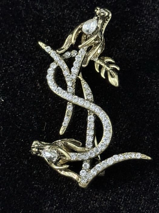Вінтажна брошка YSL Змії / Дракони є нюанс