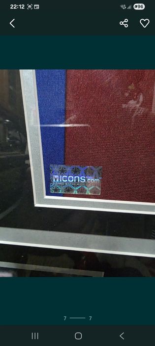 Camisola do fenómeno  r9  assinada  e com certificado