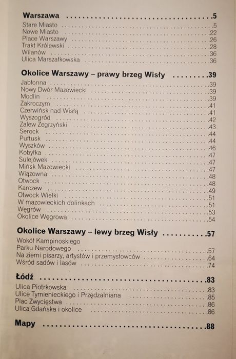 Warszawa I Mazowsze Przewodnik kieszonkowy Pascal mapy