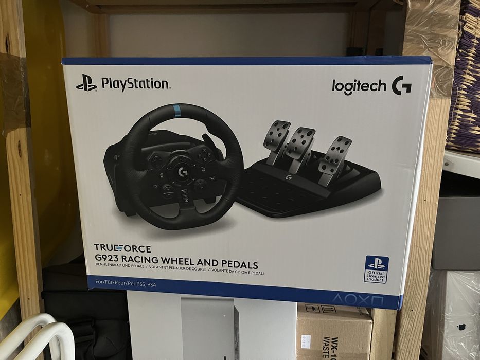 Logitech G923 c/ pedais + shifter de Junho 2025
