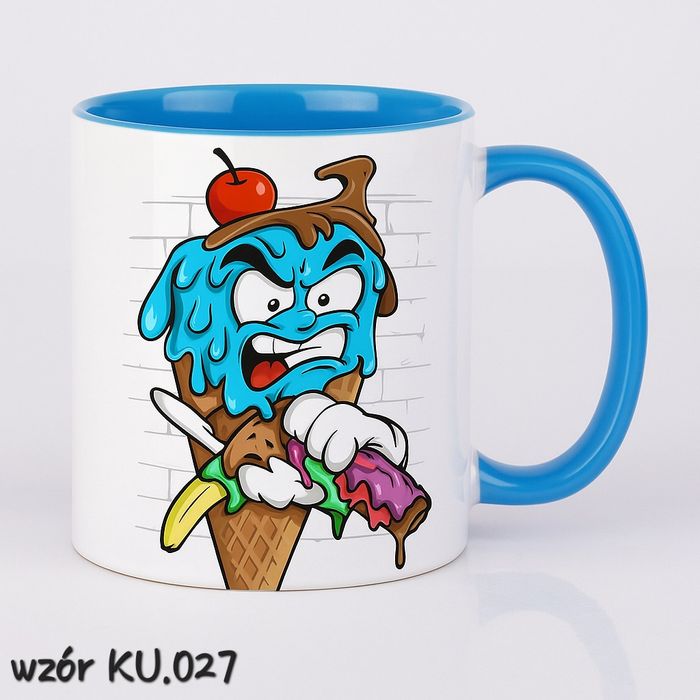 Kubek ceramiczny z grafiką