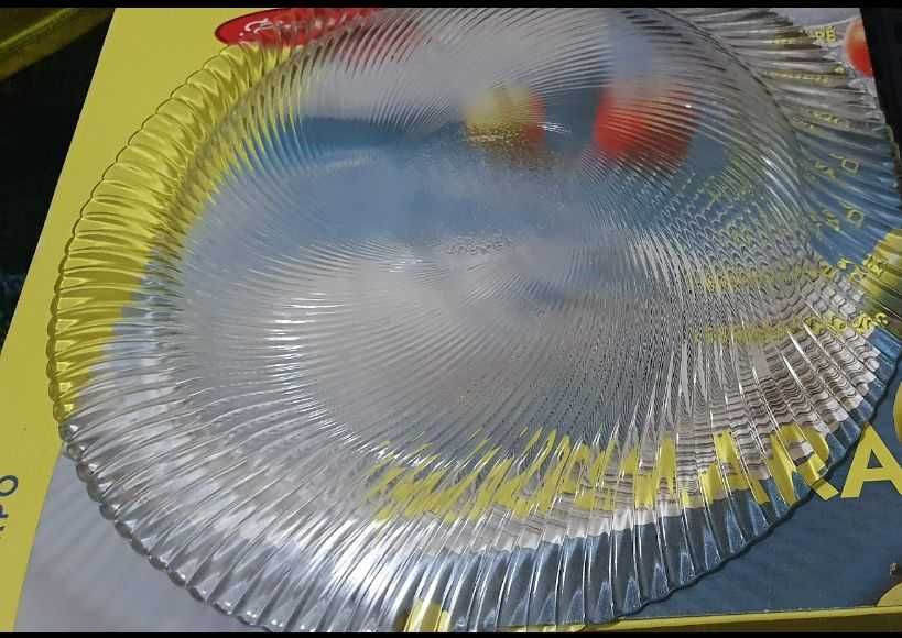 Prato Para Bolo Pasabahce Patisserie Vidro Temperado 33cm