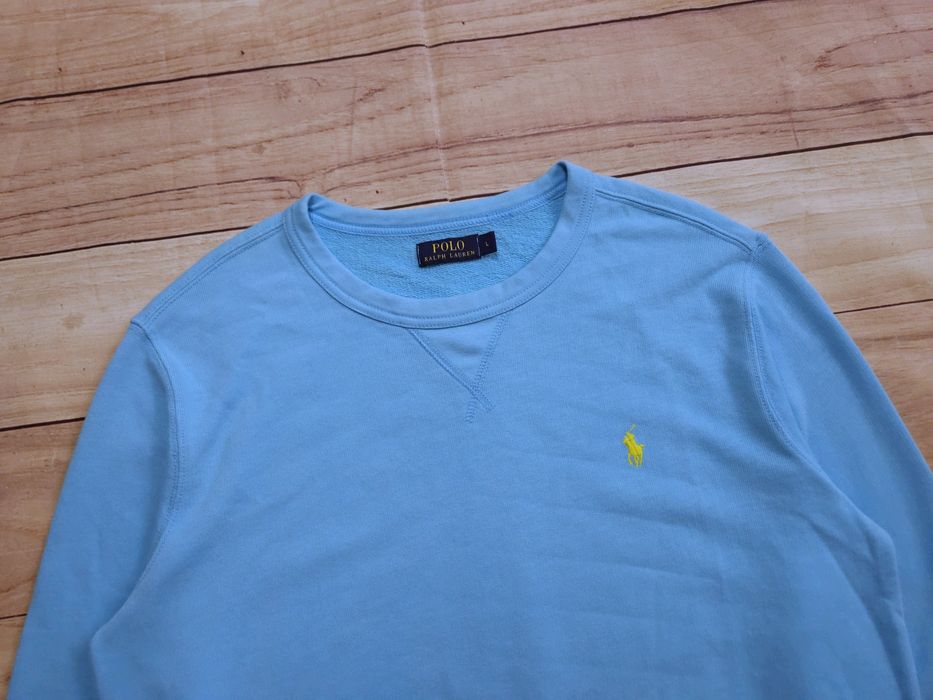 POLO RALPH LAUREN Bluza Męska Crewneck Niebieska r. L