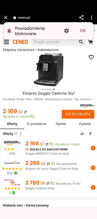 Ekspres Gaggia Cadorna Styl
