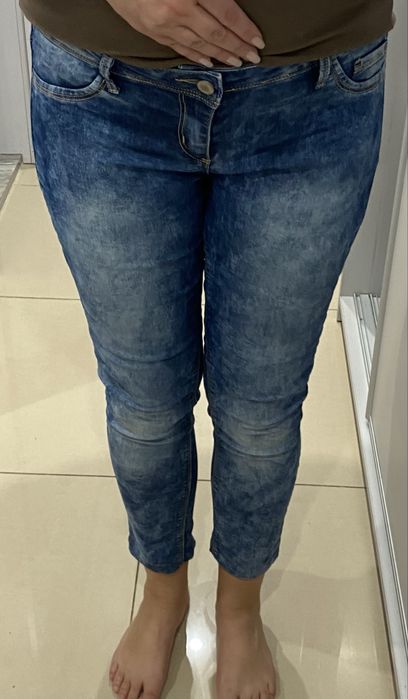 Cienkie jeansy dżinsy Tally Weijl 42 zł niski stan 7/8