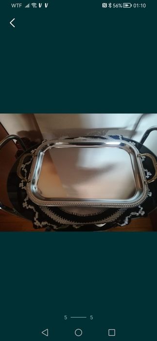 Pratinho sopa criança+Chávenas café pirex+tabuleiro inox+resguardos