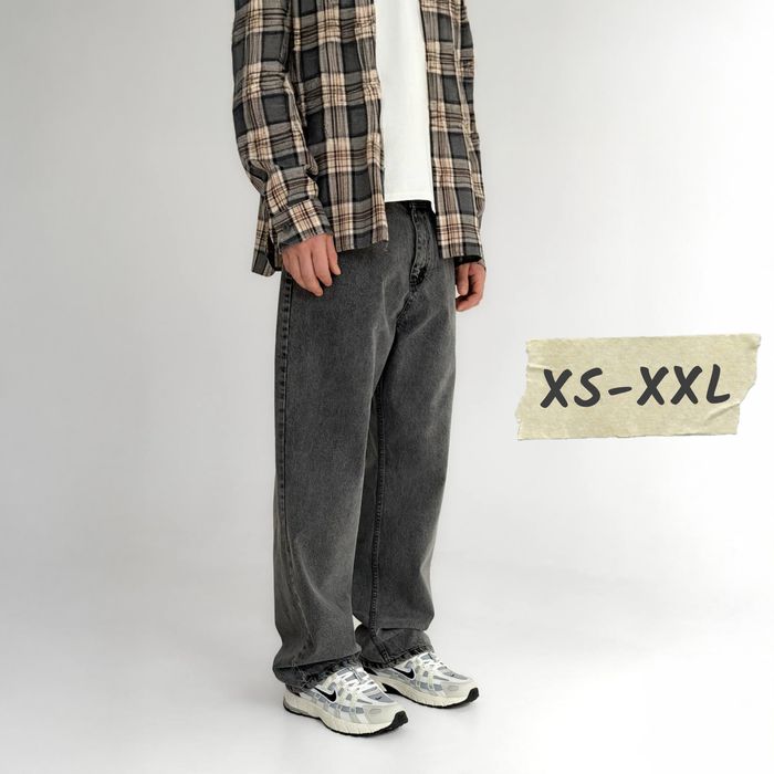 Джинси чоловічі baggy jeans, широкие джинсы мужские реп rap sk8 XL