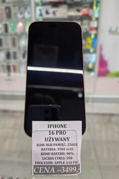 Iphone 16 Pro 256GB Bat 90% Telakces Felicity *Raty 0%