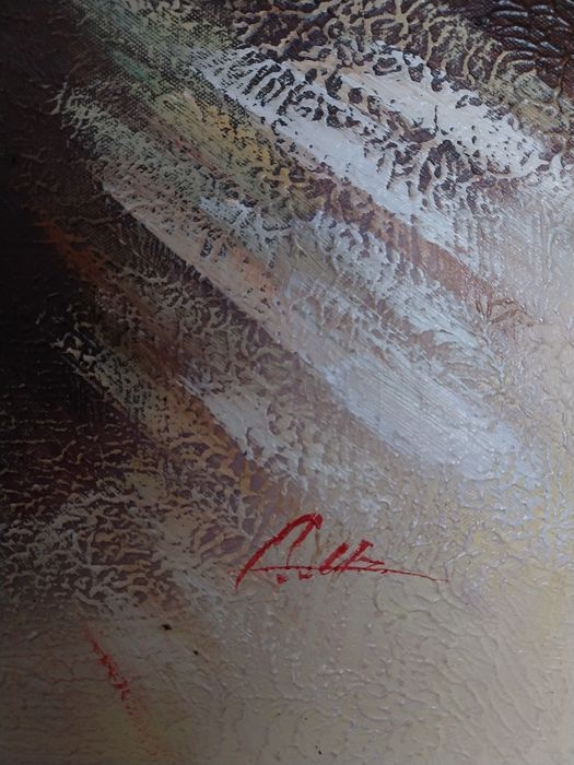 Quadro com assinatura