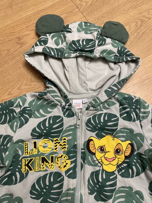 Super dresik Disney Baby Król Lew Simba z uszami super jakość
