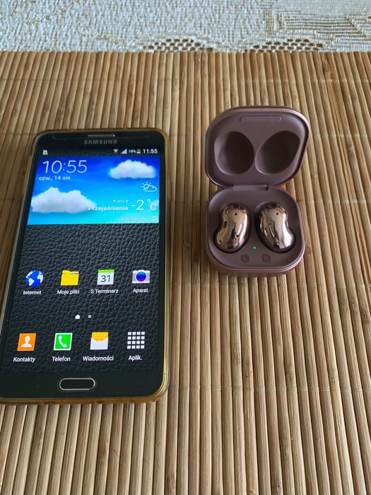 Samsung Note 3  i słuchawki bezprzewodowe