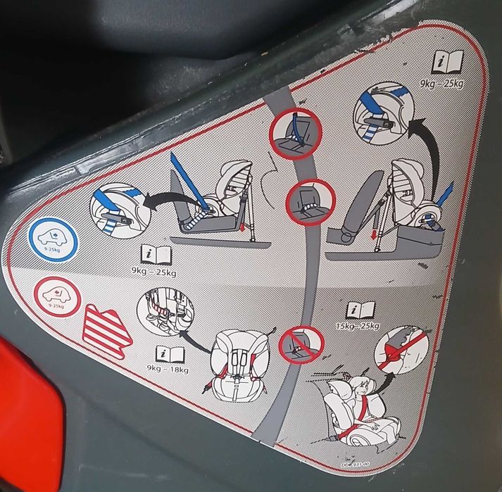 Cadeira Auto Volvo (ROMER) BRITAX MULTI TECH 9-25 kg. Rearface.