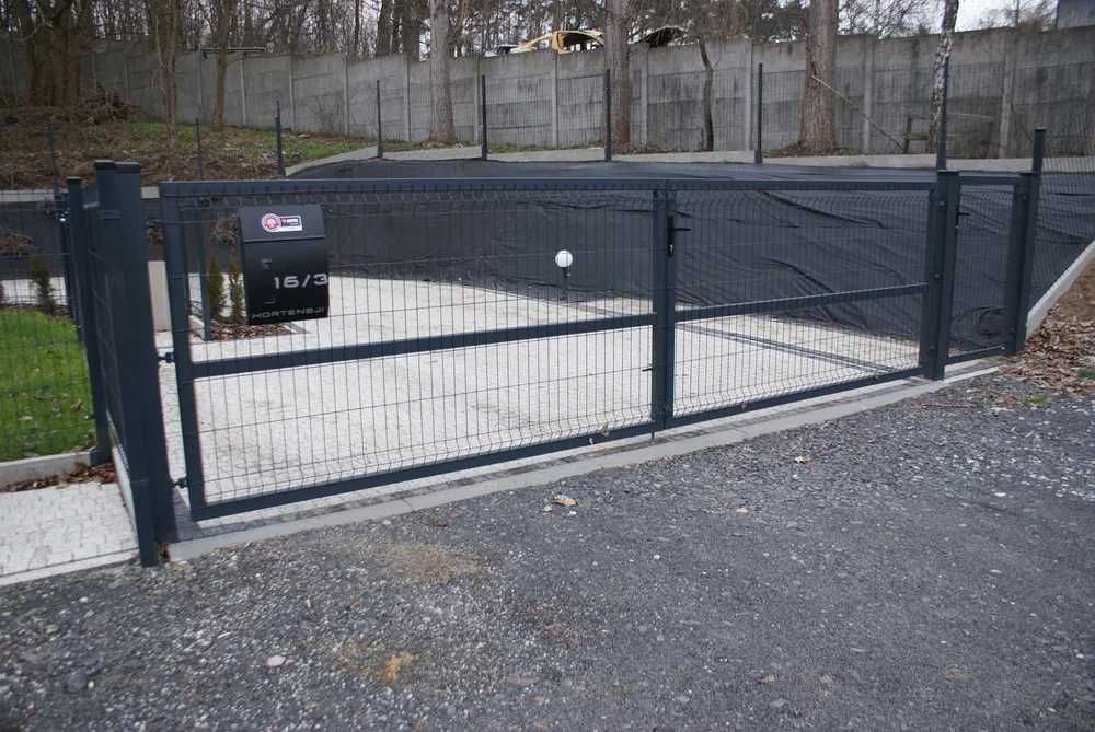 Brama wjazdowa Rozwierana Panelowa Ocynk + Malowana Proszkowo (m2)