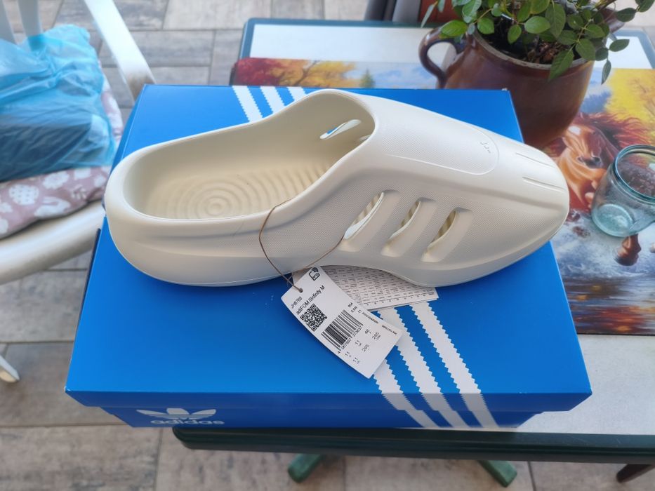 Klapki Adidas Originals ADIFOM IIINFINITY MULES - White/Off White