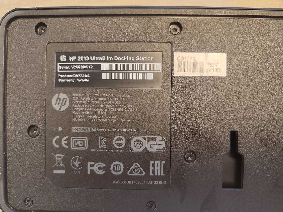 HP 2013 Ultraslim docking system + cabo DisplayPort