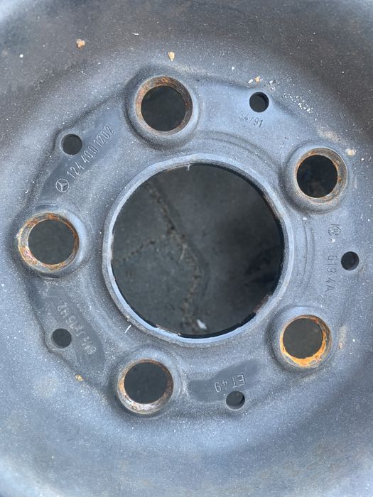 6,5 x 15" et49 oryginal mercedes z kolpakami rarytas