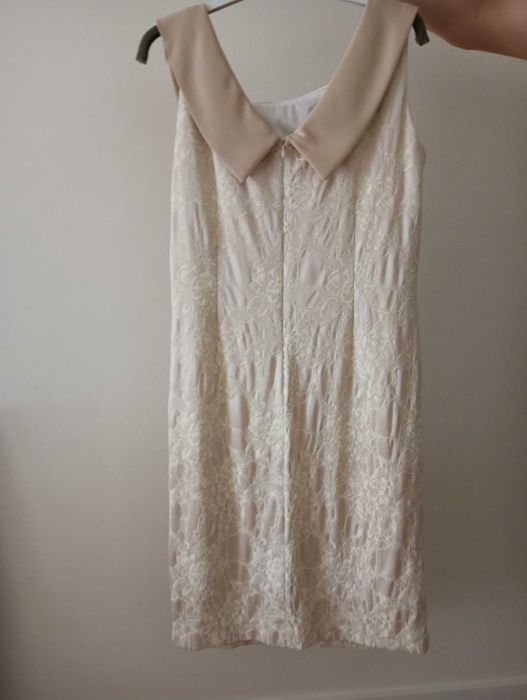 vestido cor beje para cerimónia