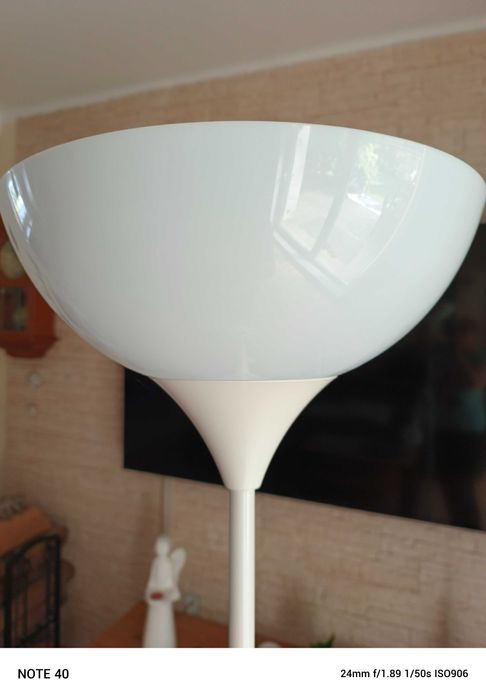 LAMPA stojąca biała