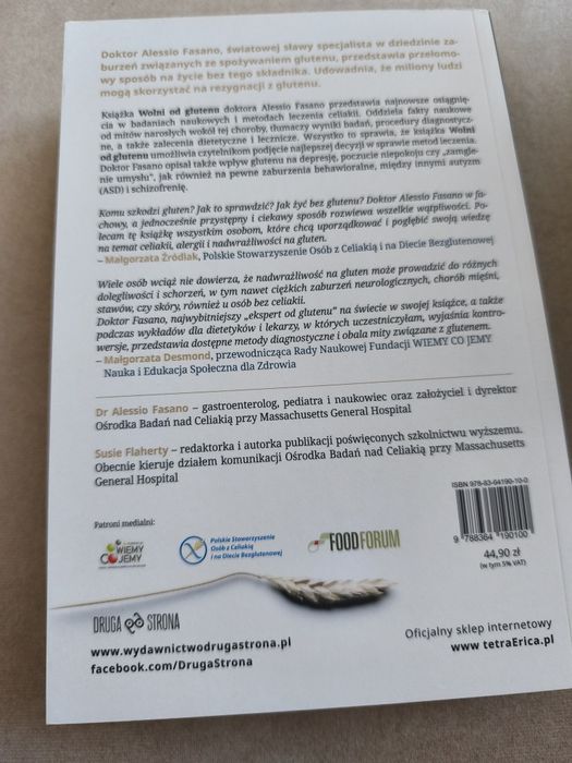 Wolni od glutenu - dr. Alessio Fasano