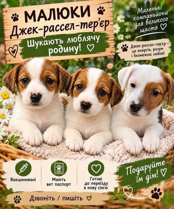 Продам  солоденьких  малюків Джек Рассела!