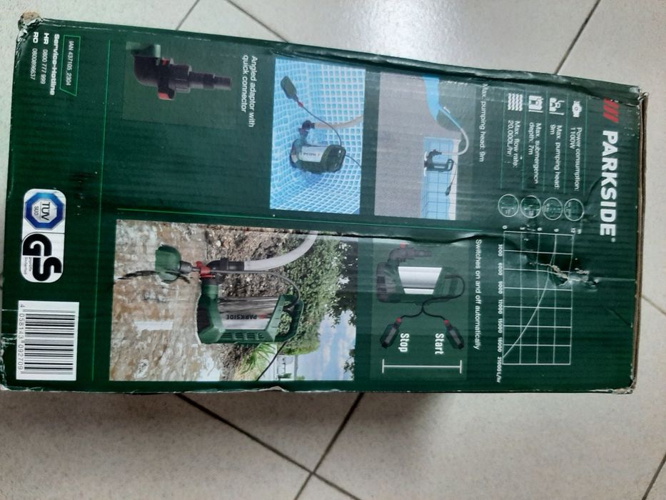 Bombas de água resíduos parkside