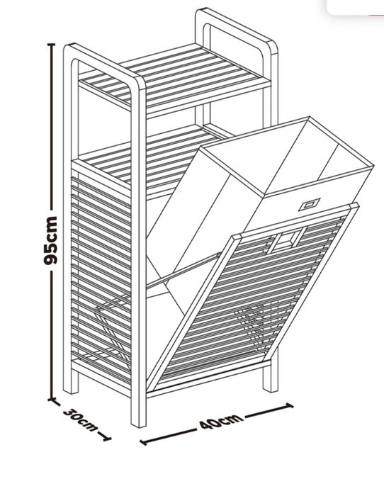 Cesto de roupa Bambu