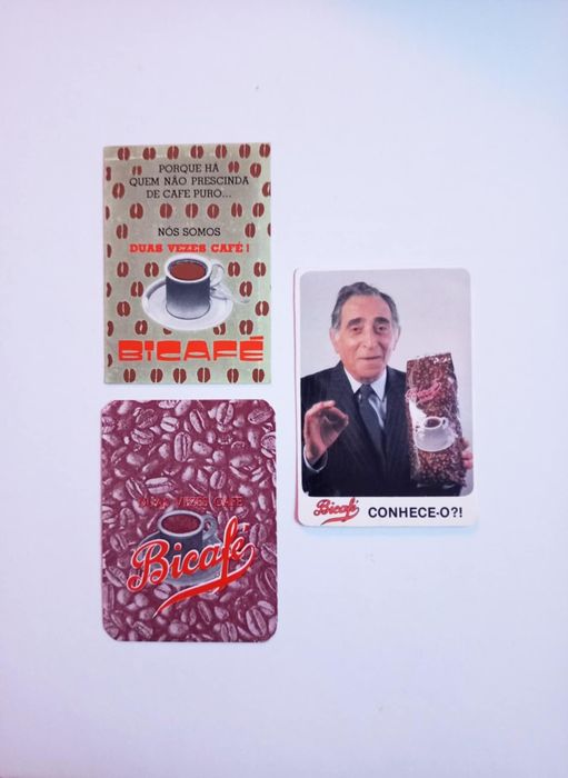 Conjunto de 3 calendários da marca de cafés Bicafé

O cal