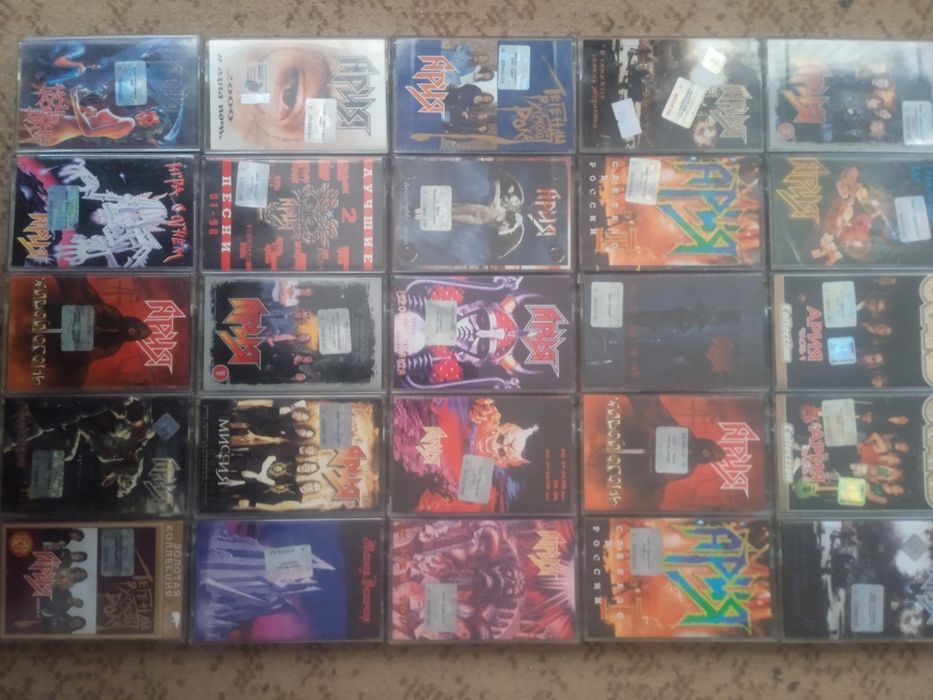 Ліцензійні аудіокасети,Арія, стан нових.