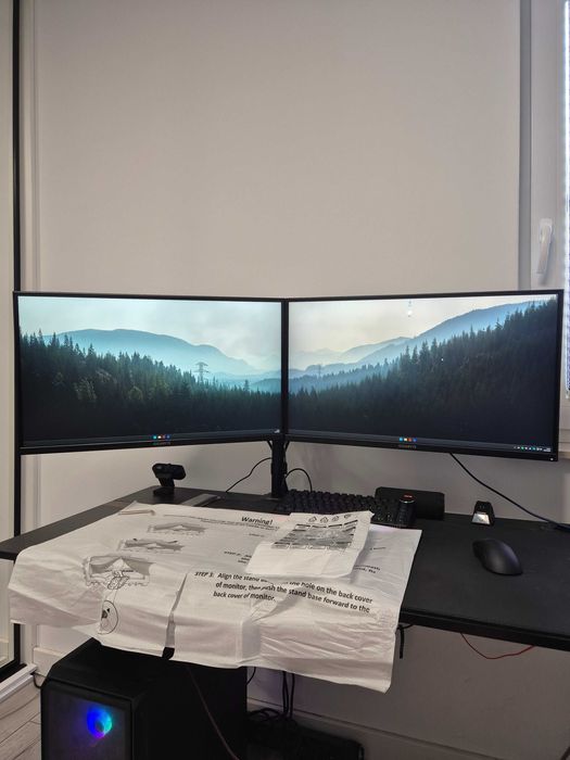 ZESTAW 2x Monitor Gigabyte 27" WQHD (240Hz + 170Hz) | GS27Q X + GS27Q | Stan Idealny | Gwarancja