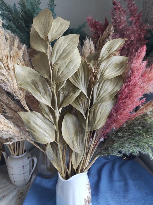 Бавовна  Натуральна  Лотос Рускус Сухоцвіти  Сухоцветы