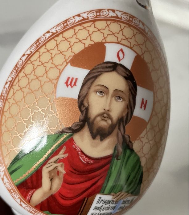 Яйцо пасхальное фарфоровое, фарфор Коростень