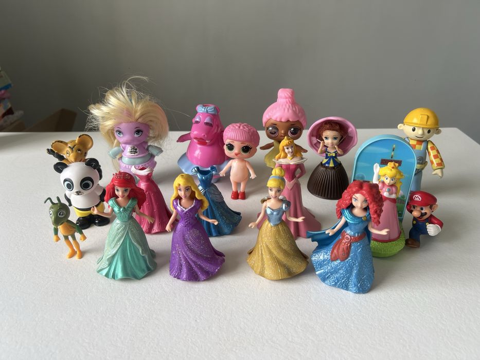 мини принцесса Золушка Рапунцель Ариэль кукла фигурка  9см сьемное платье Mattel