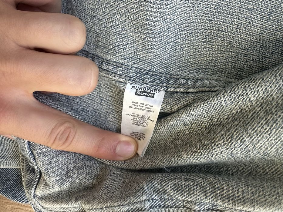 Casaco Supreme x Burberry Denim