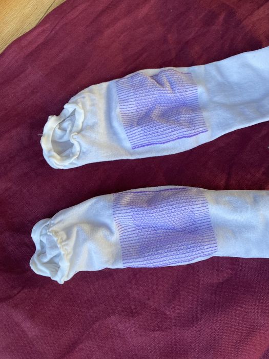 ponczochy przeciwzylakowe M biale