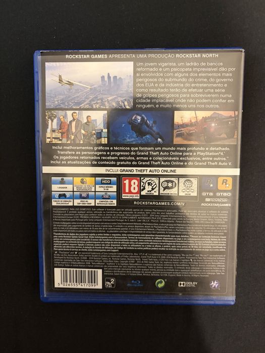 Vendo GTA 5 para ps4