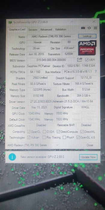 Відеокарта r9 390