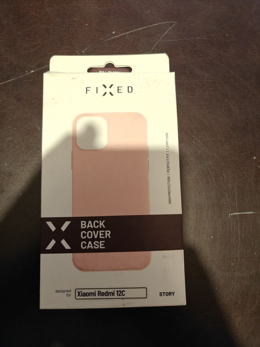 Etui FIXED Story do Xiaomi Redmi 12C pink