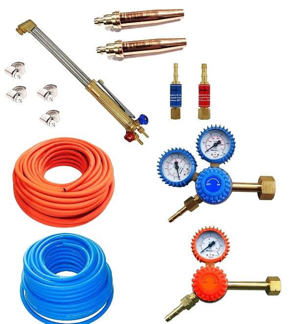 palnik do cięcia Propan Tlen Palnik Dysze Wąż Reduktory Bezpieczniki