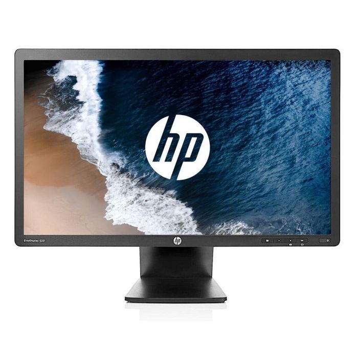 Dois HP EliteDisplay E231 Full HD LED